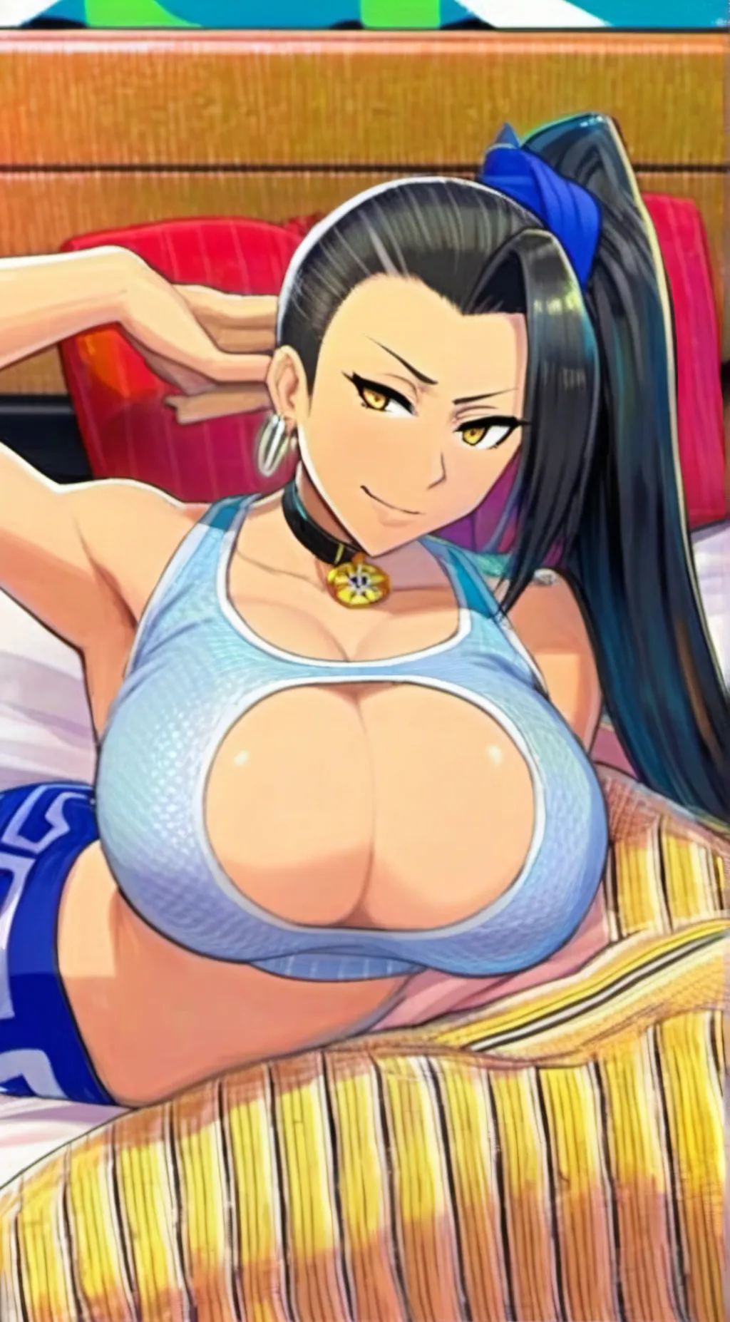ai character: Momo gf AU background