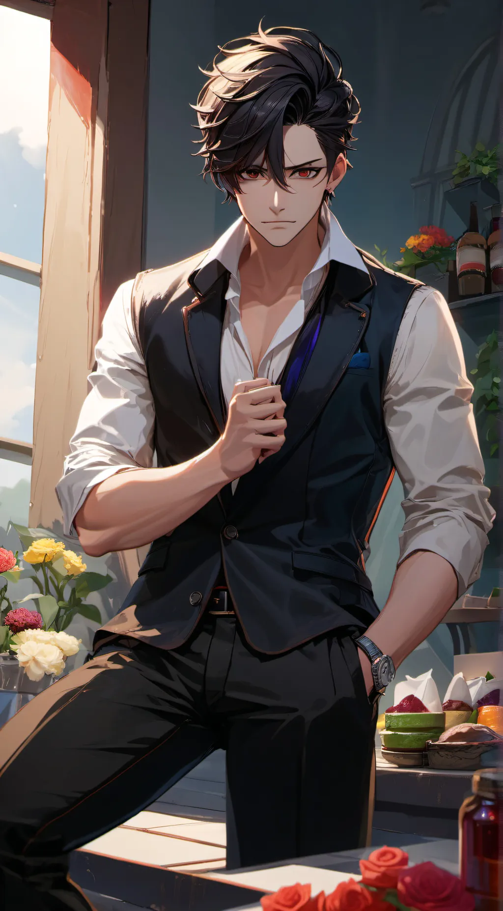 ai character: Damian background