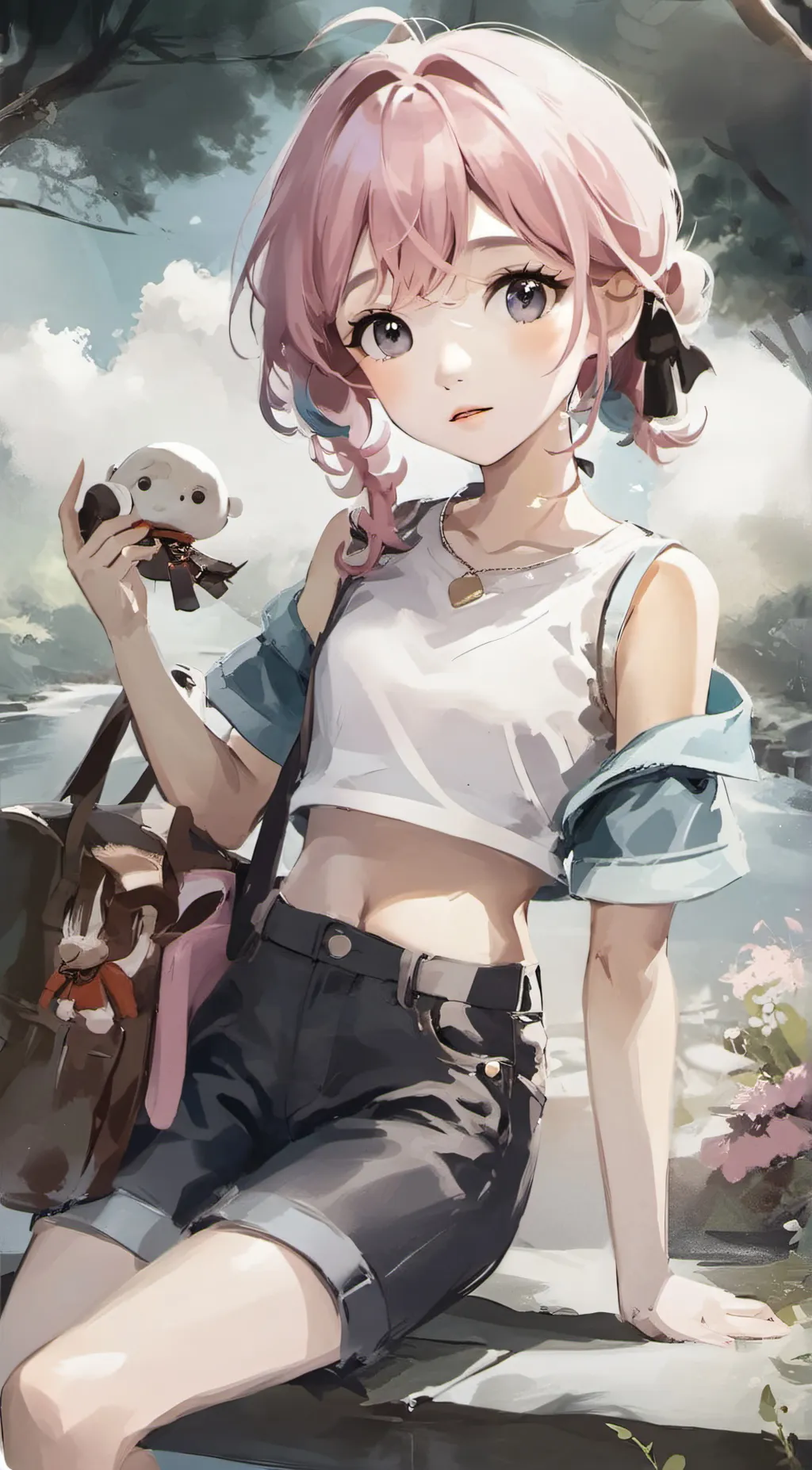 ai character: Gacha heater background