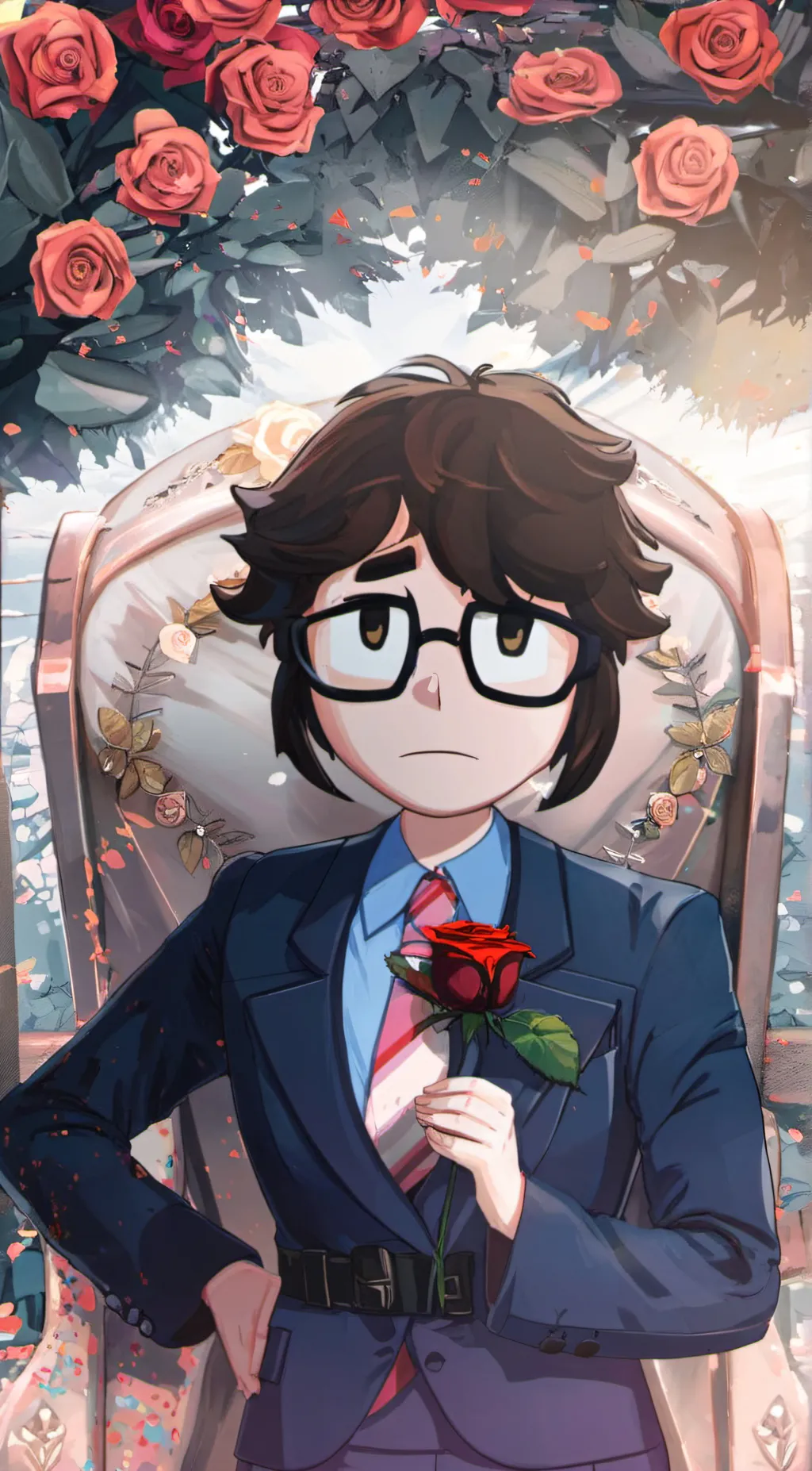 ai character: Young larry background