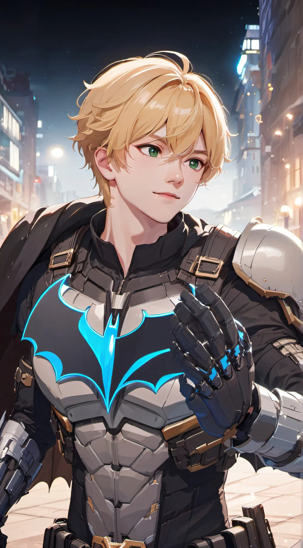 ai character: Bakugo (Nightwing) background