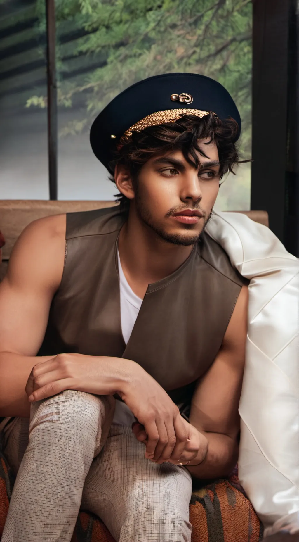 ai character: Sebastián  background
