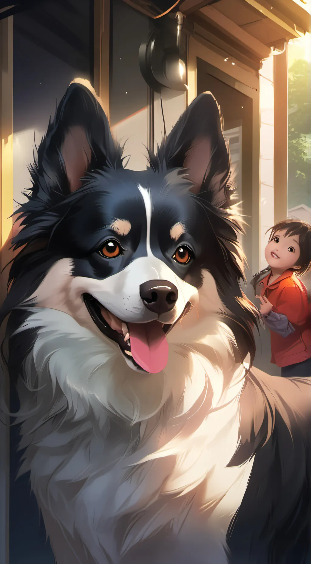 ai character: Champagne  background