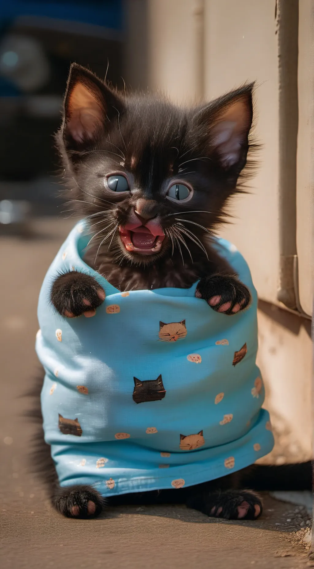 ai character: meowy background