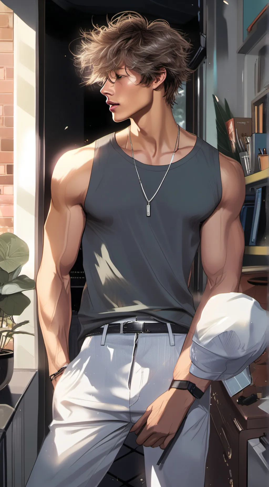 ai character: Luka  background