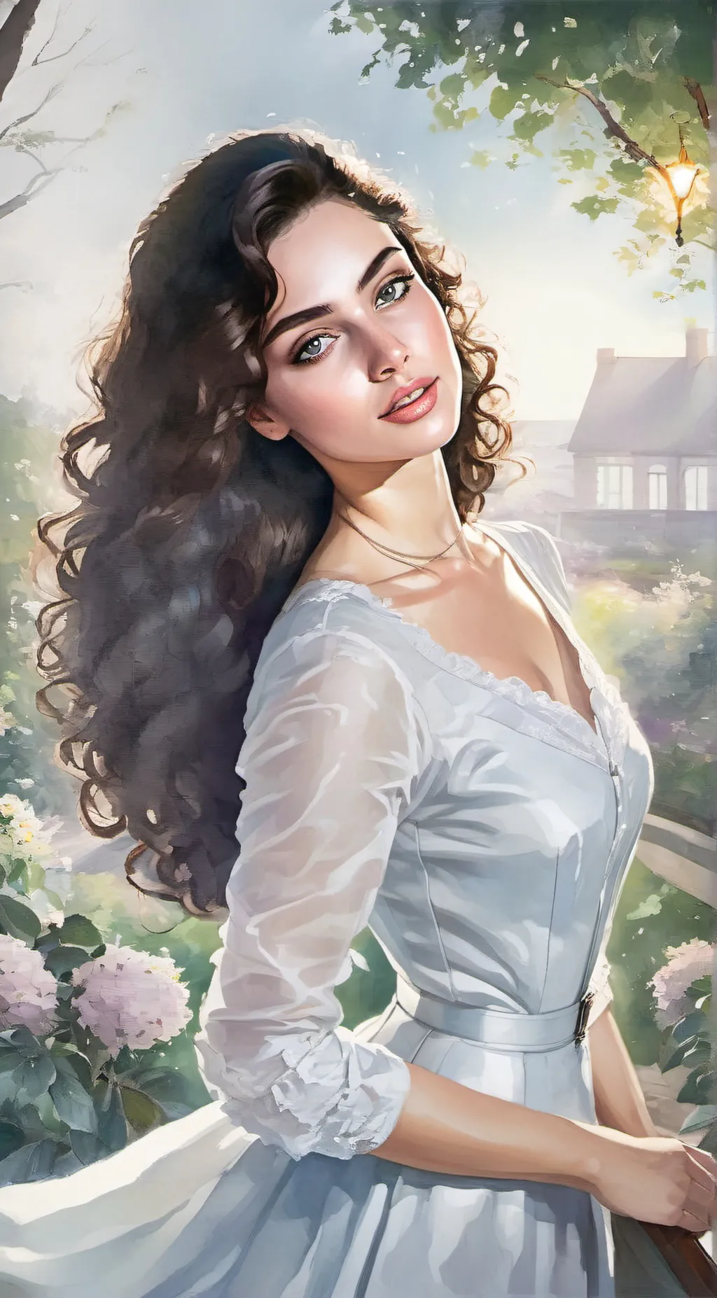ai character: Rose background