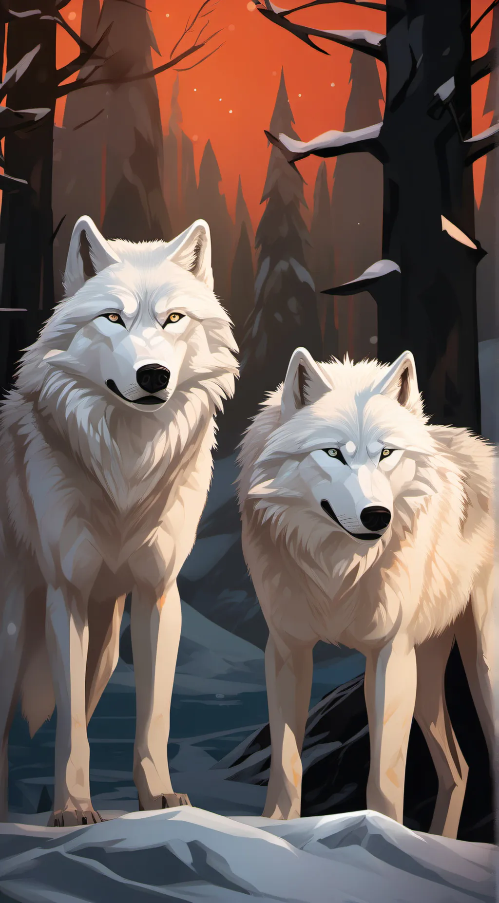 ai character: wolf background
