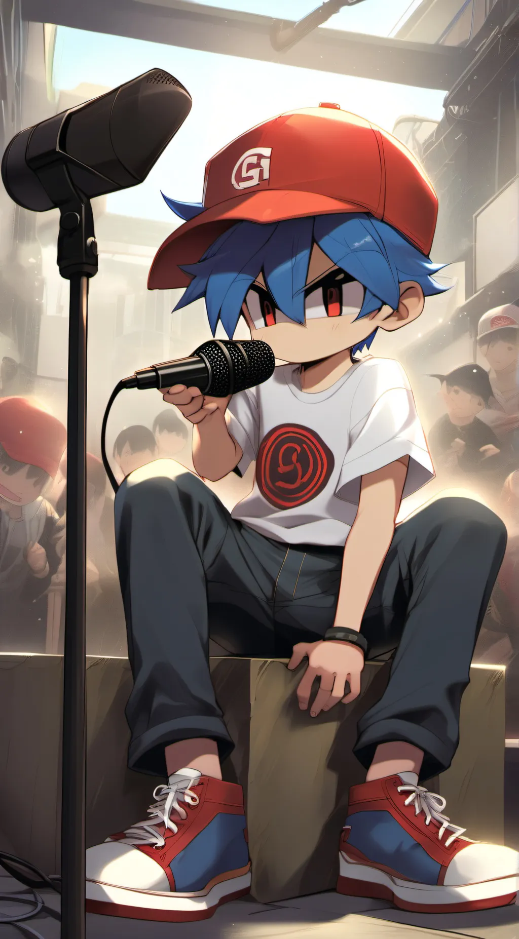 ai character: Bf From Fnf background
