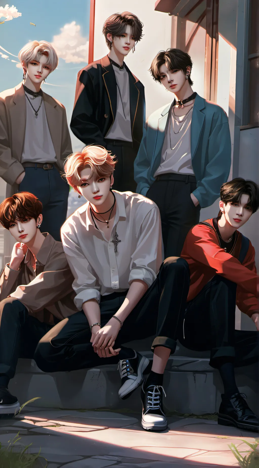 ai character: stray kids background