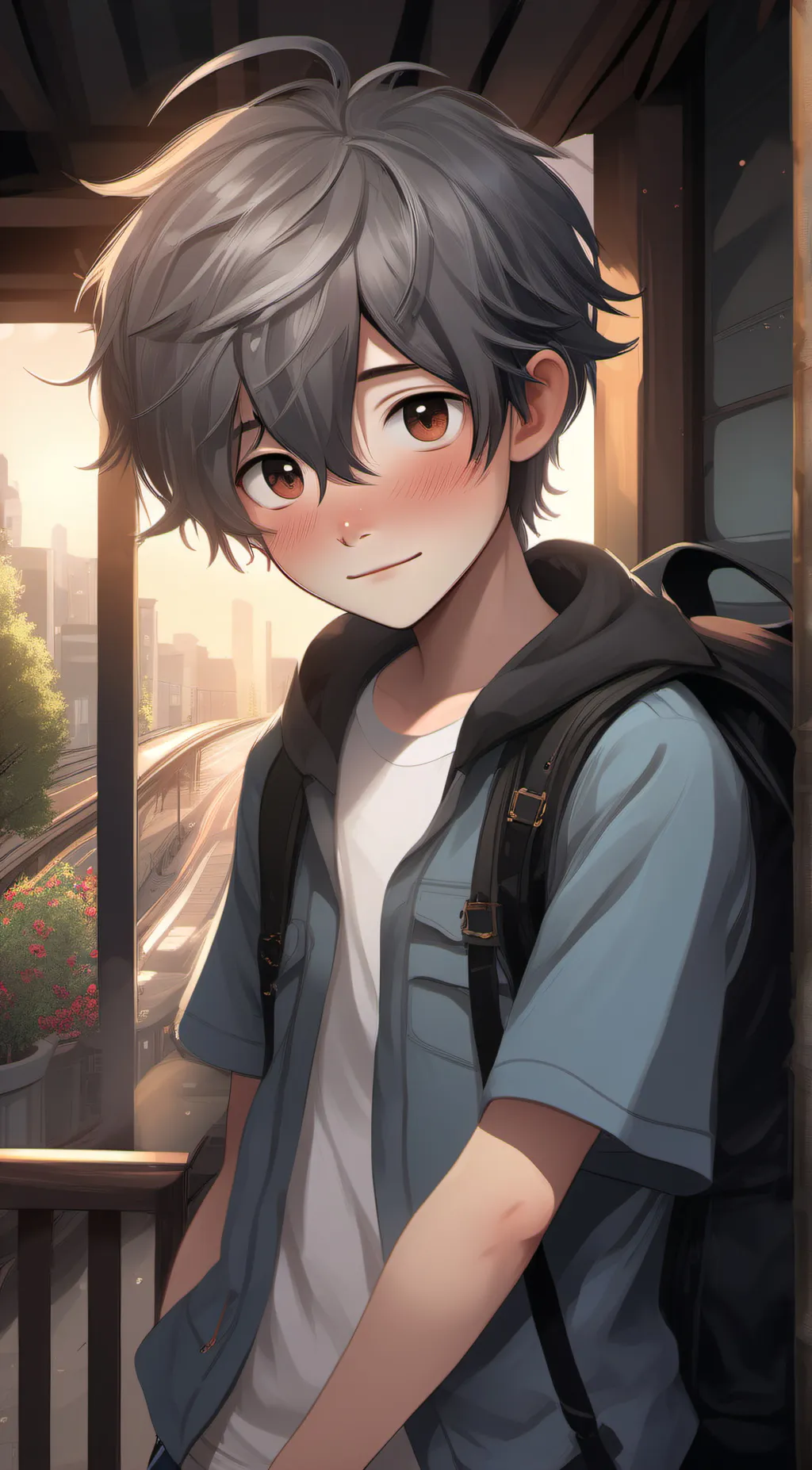ai character: Eli Gray background