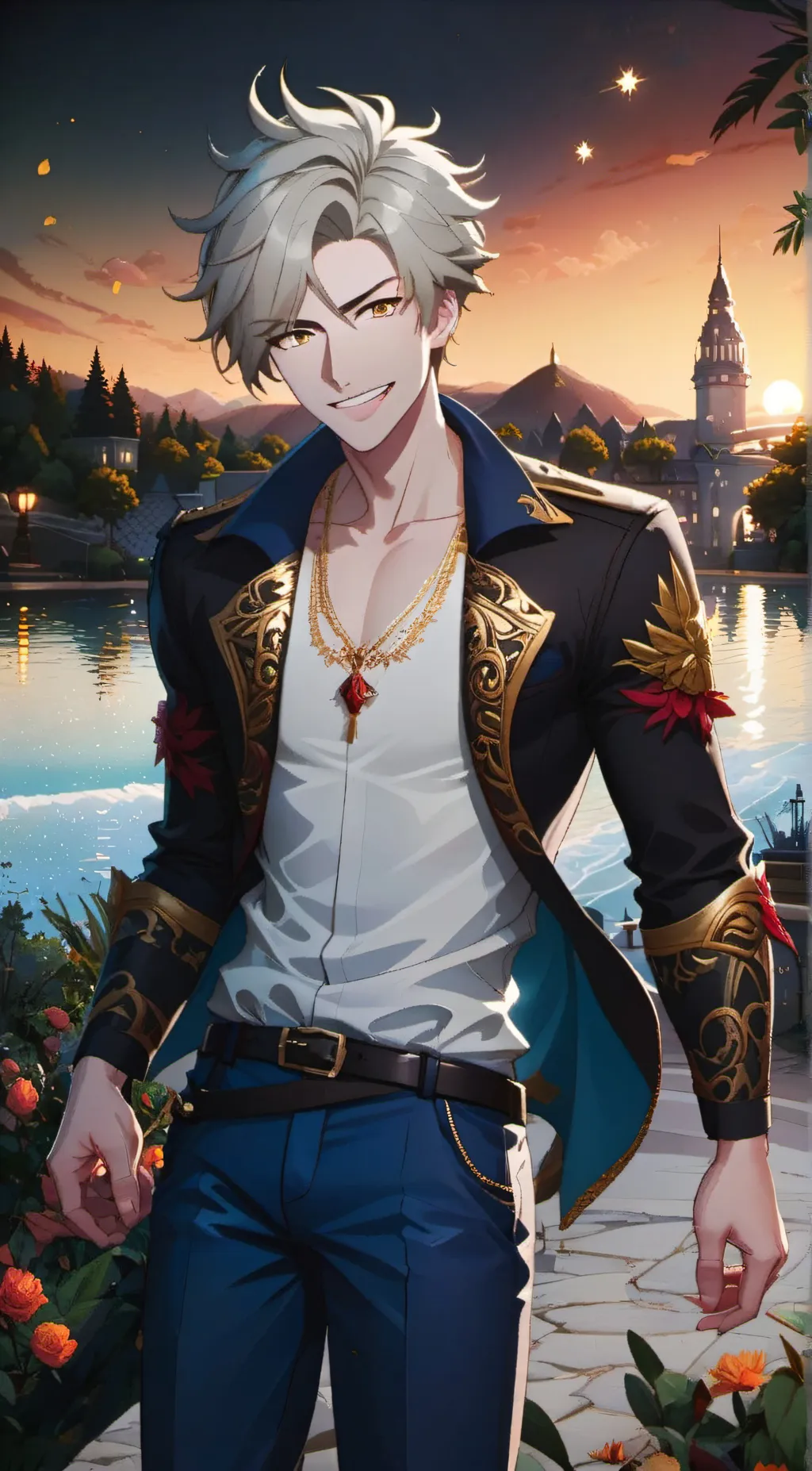ai character: Zen background