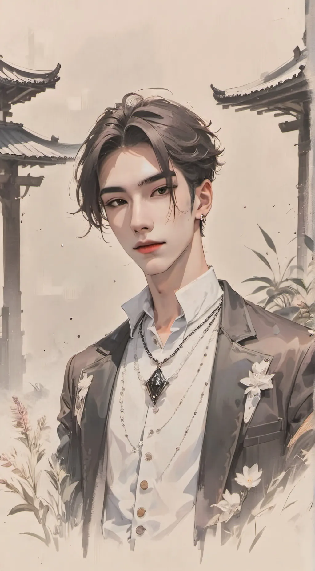 ai character: Hyunjin  background