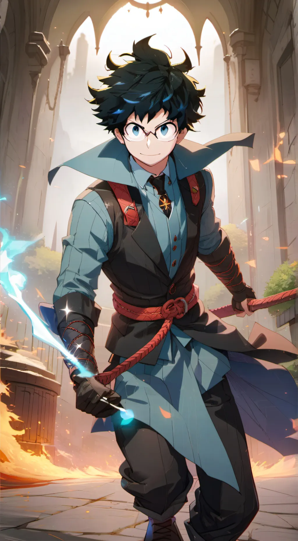 ai character: Deku background