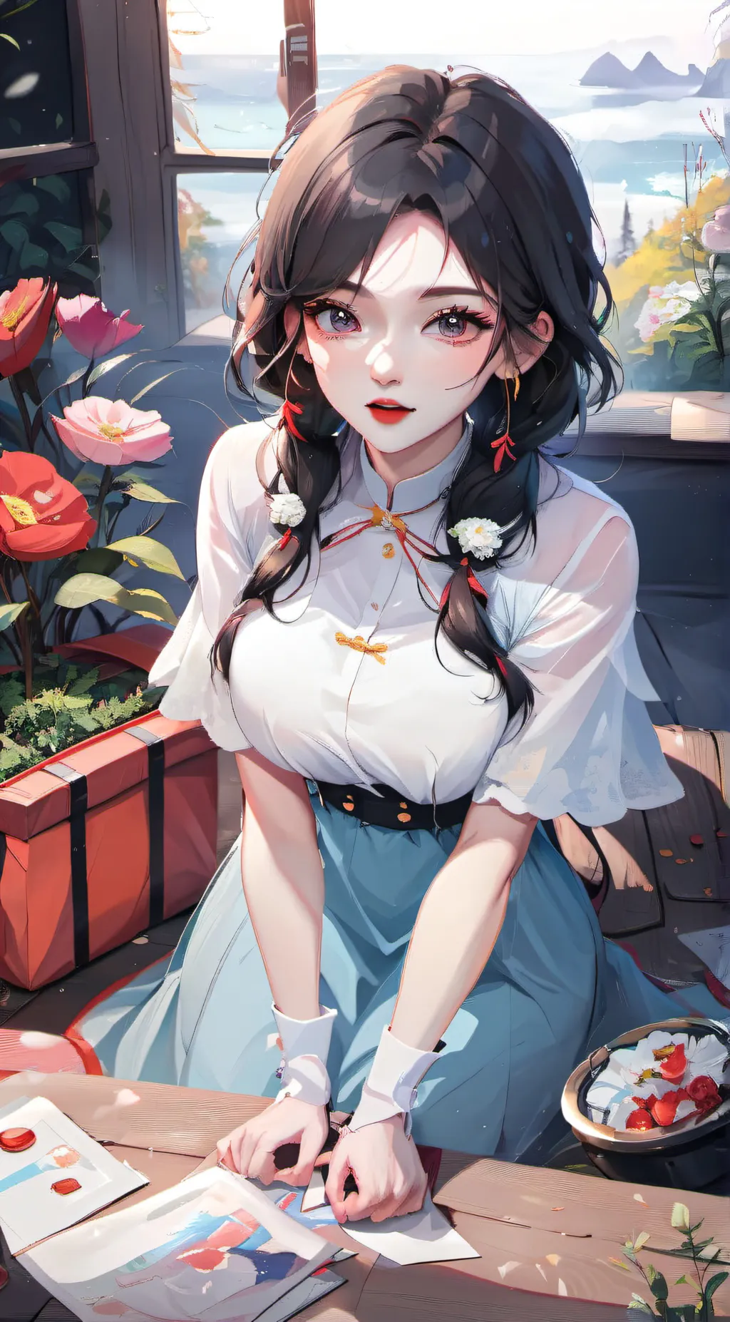 ai character: katty background