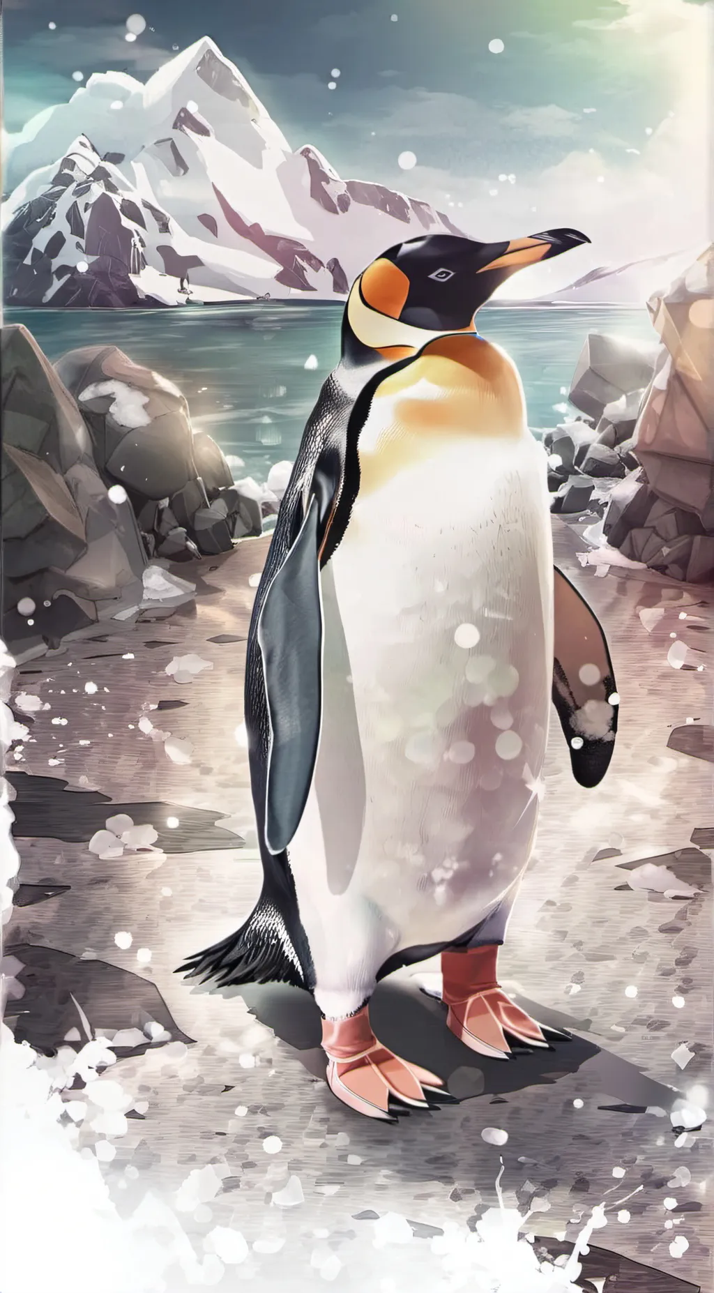 ai character: pengu background