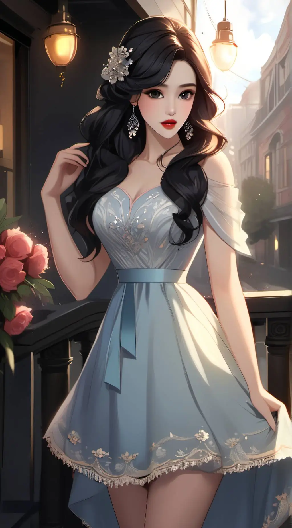 ai character: Magic Dress background