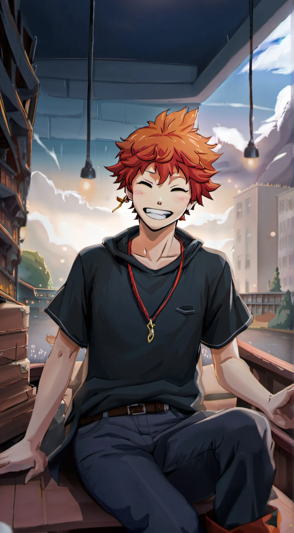ai character: Shoyo Hinata  background