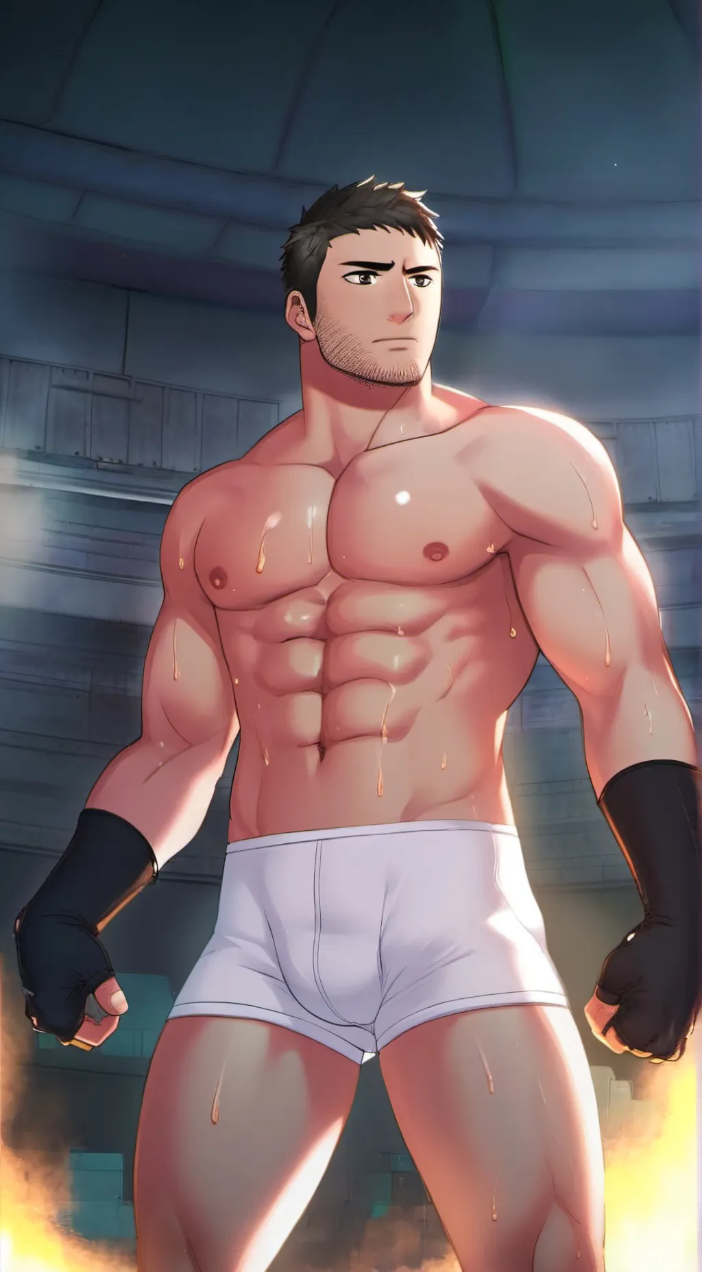 ai character: FREEZE!: Boxer Ryu background