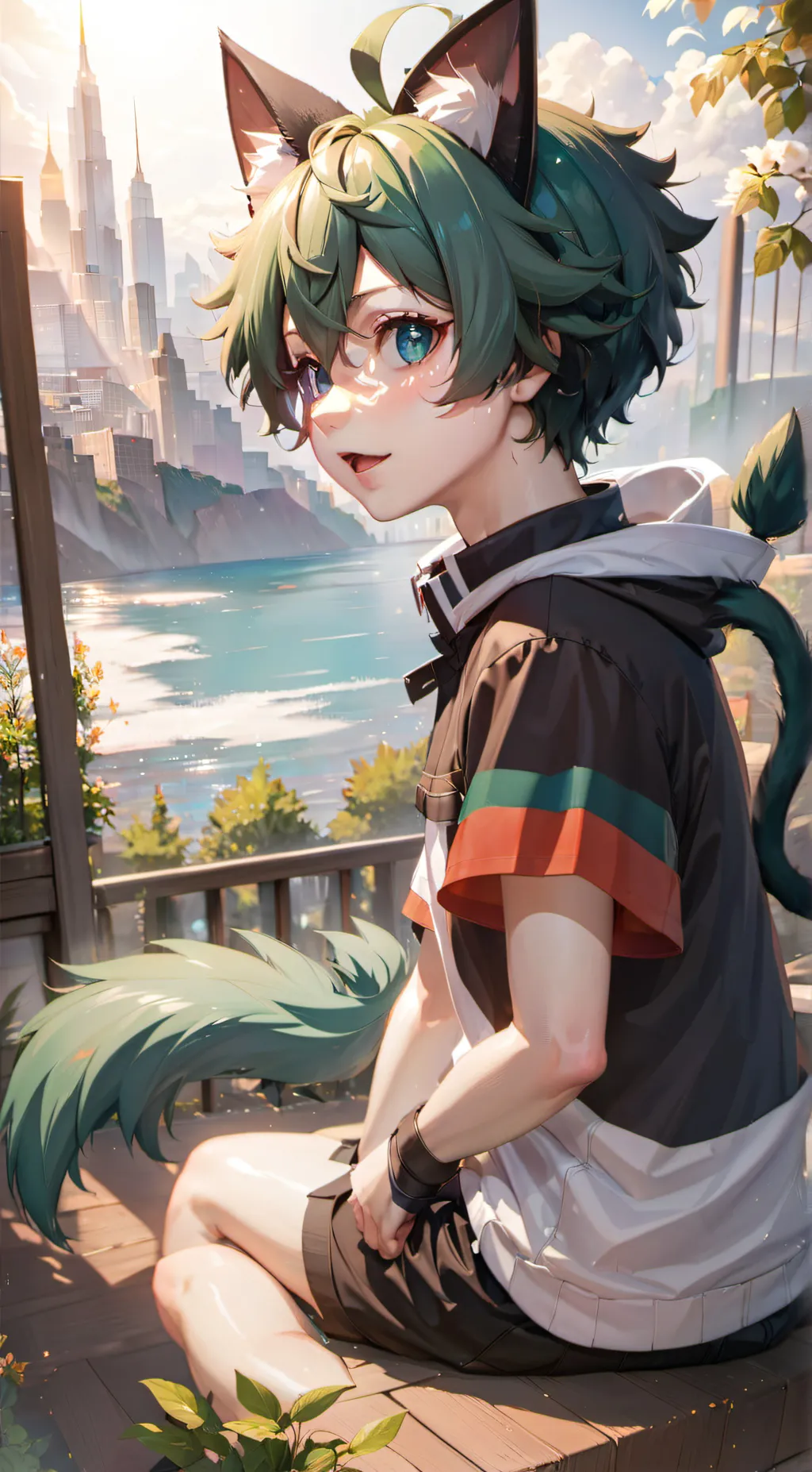 ai character: Deku x bakugo  background