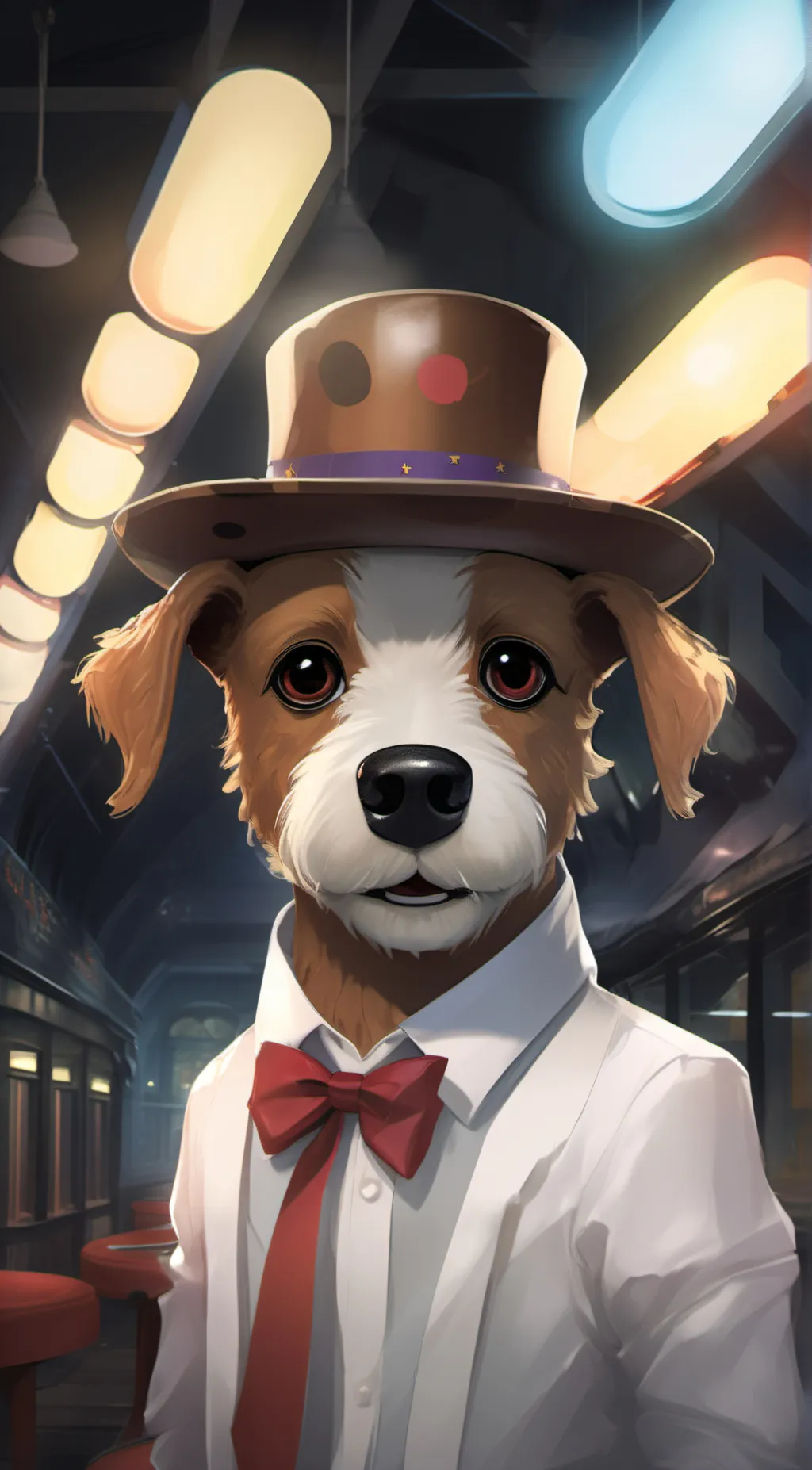ai character: mcdog fazdog background
