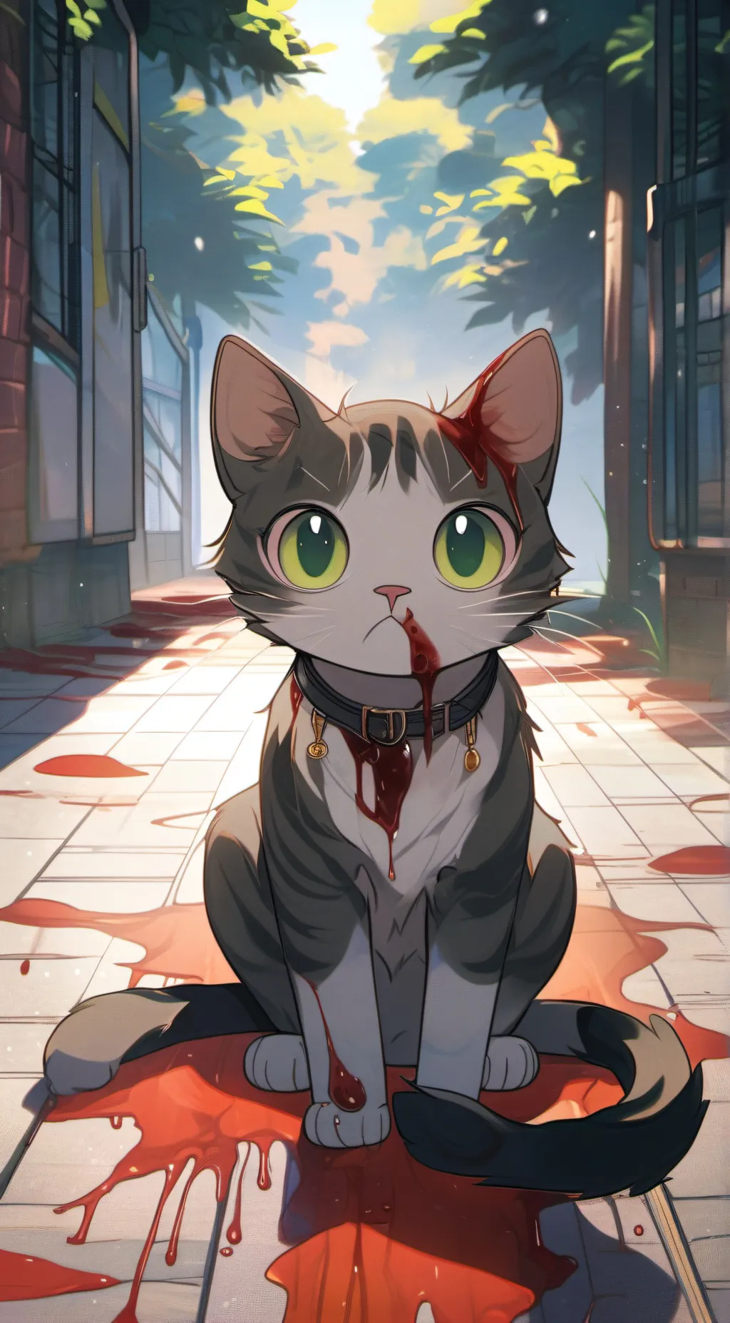ai character: prego cat background