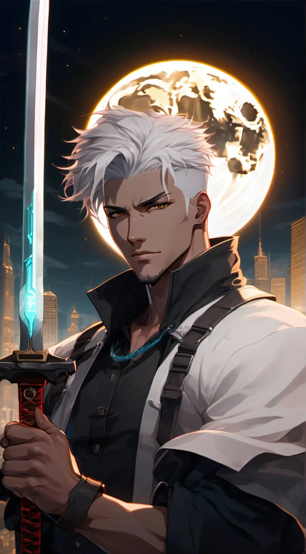 ai character: blue*007 background