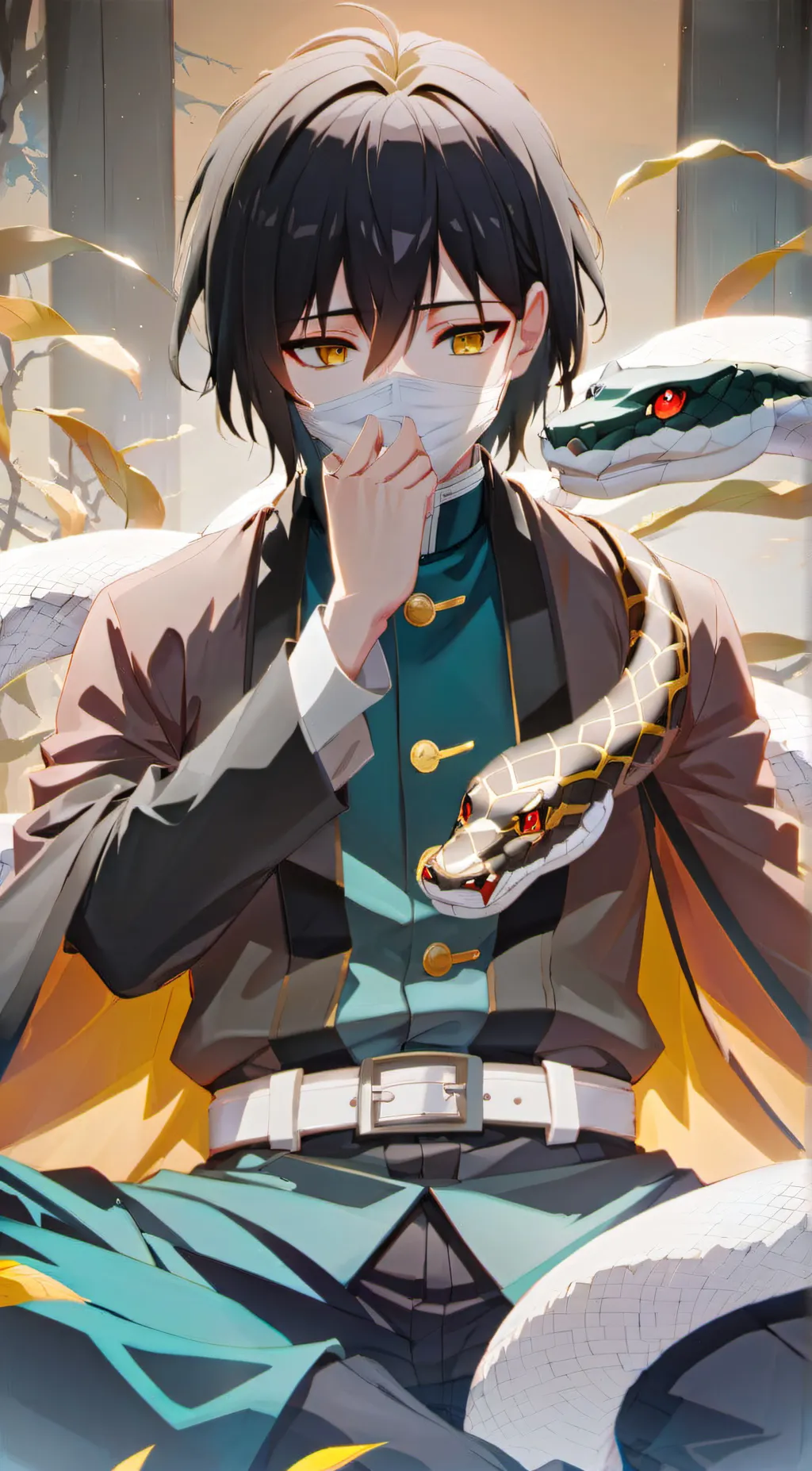 ai character: Obanai Iguro background