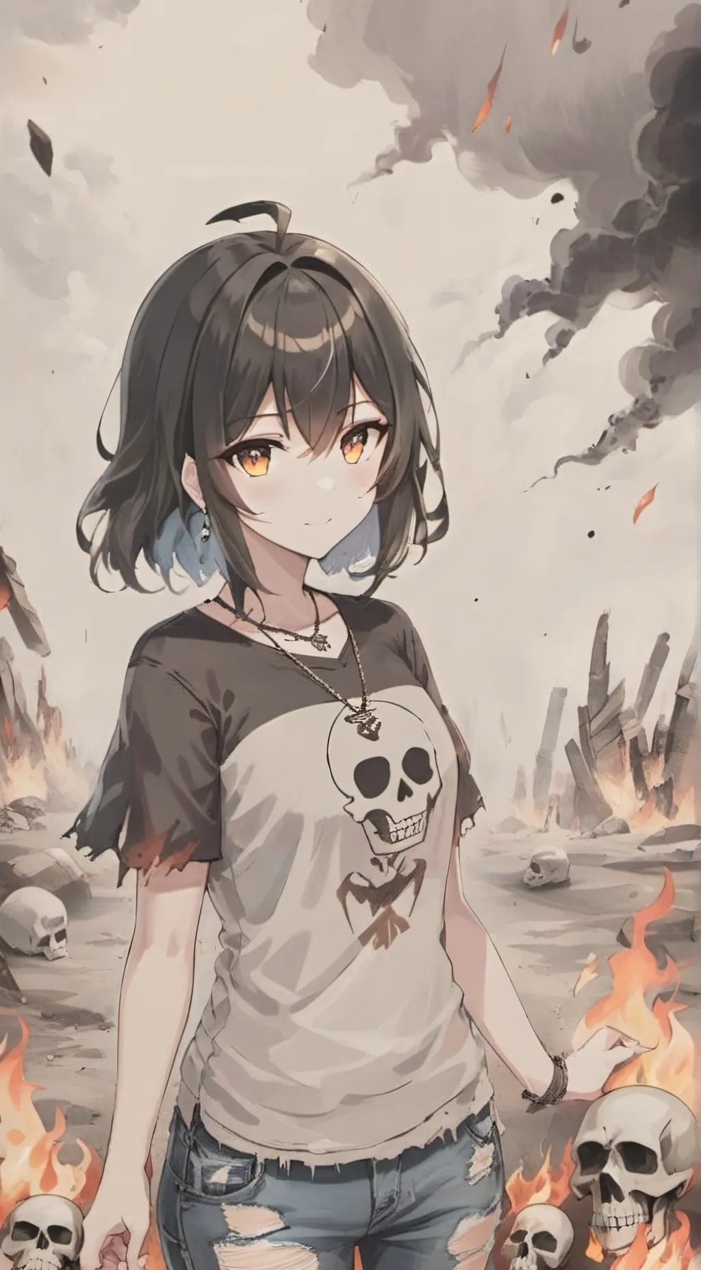 ai character: Cursed background