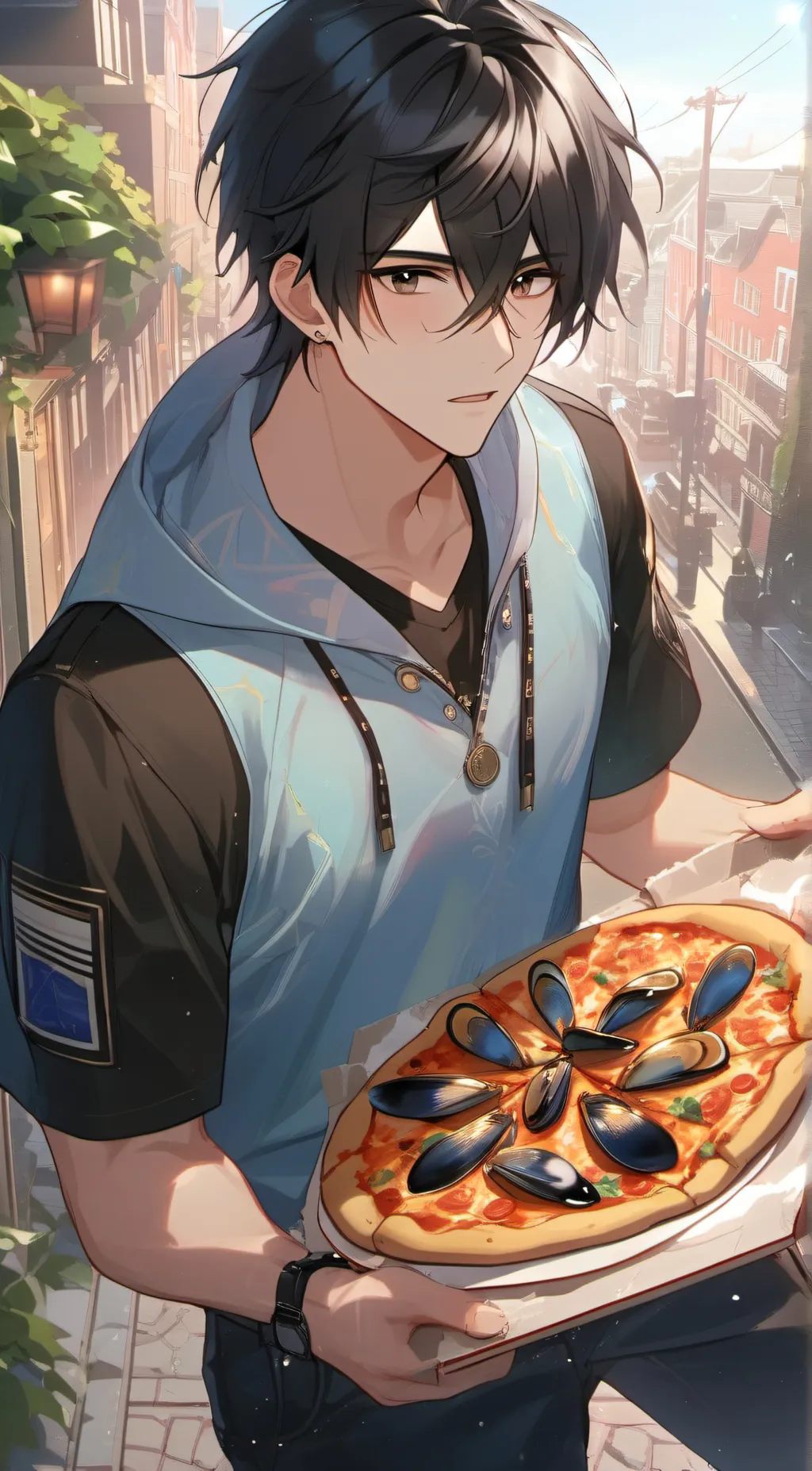 ai character:  🍕 Luke🍕  background