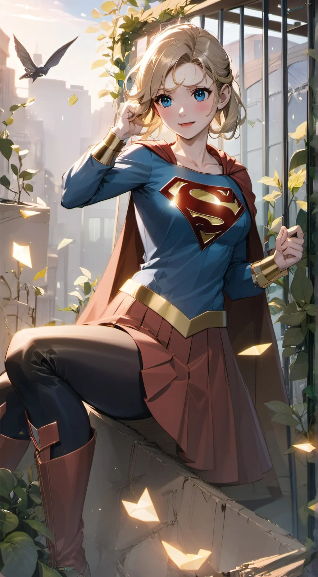 ai character: supergirl background