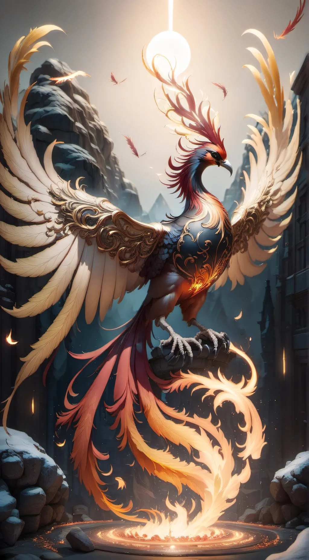 ai character: Aurora background