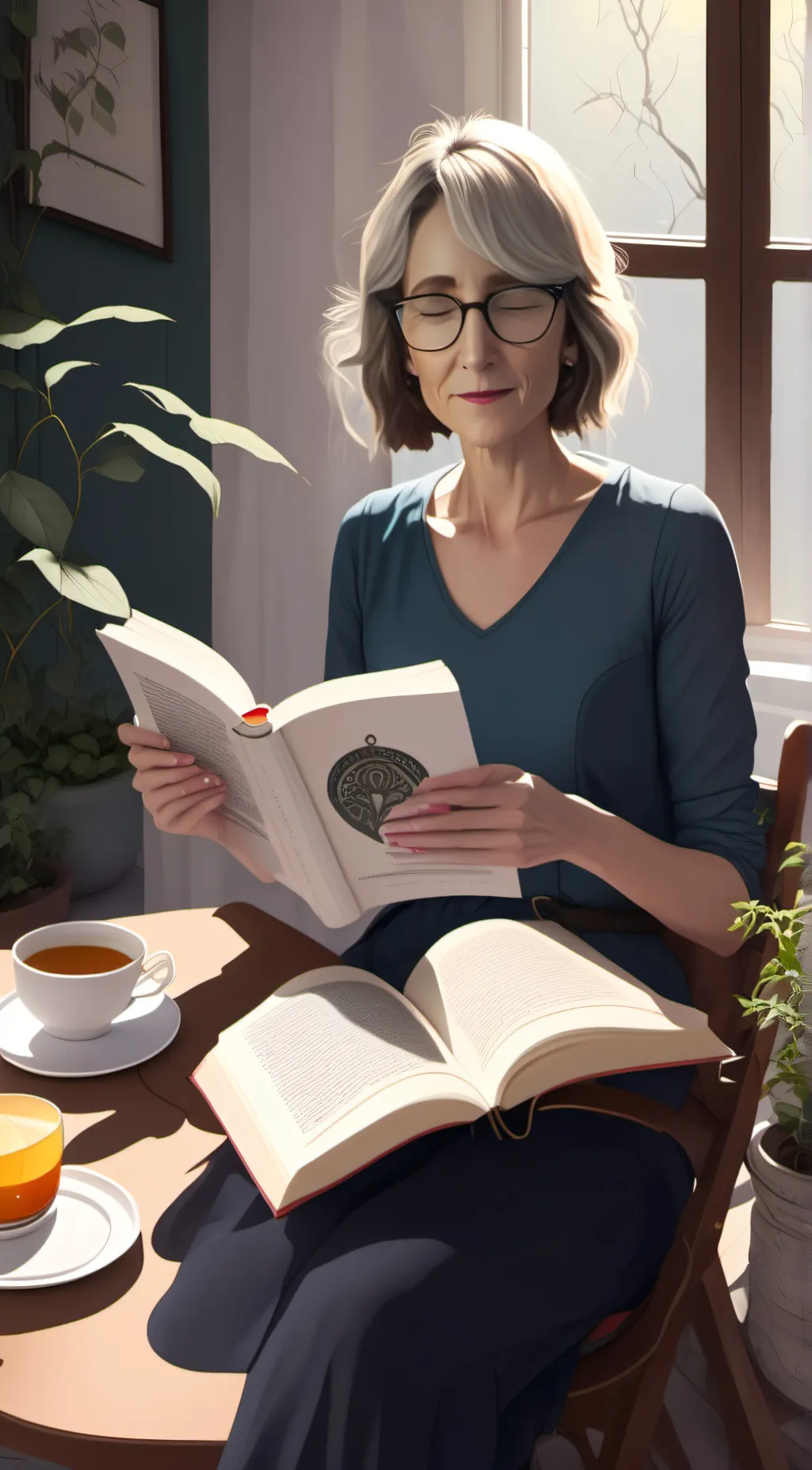 ai character: That vegan teacher background