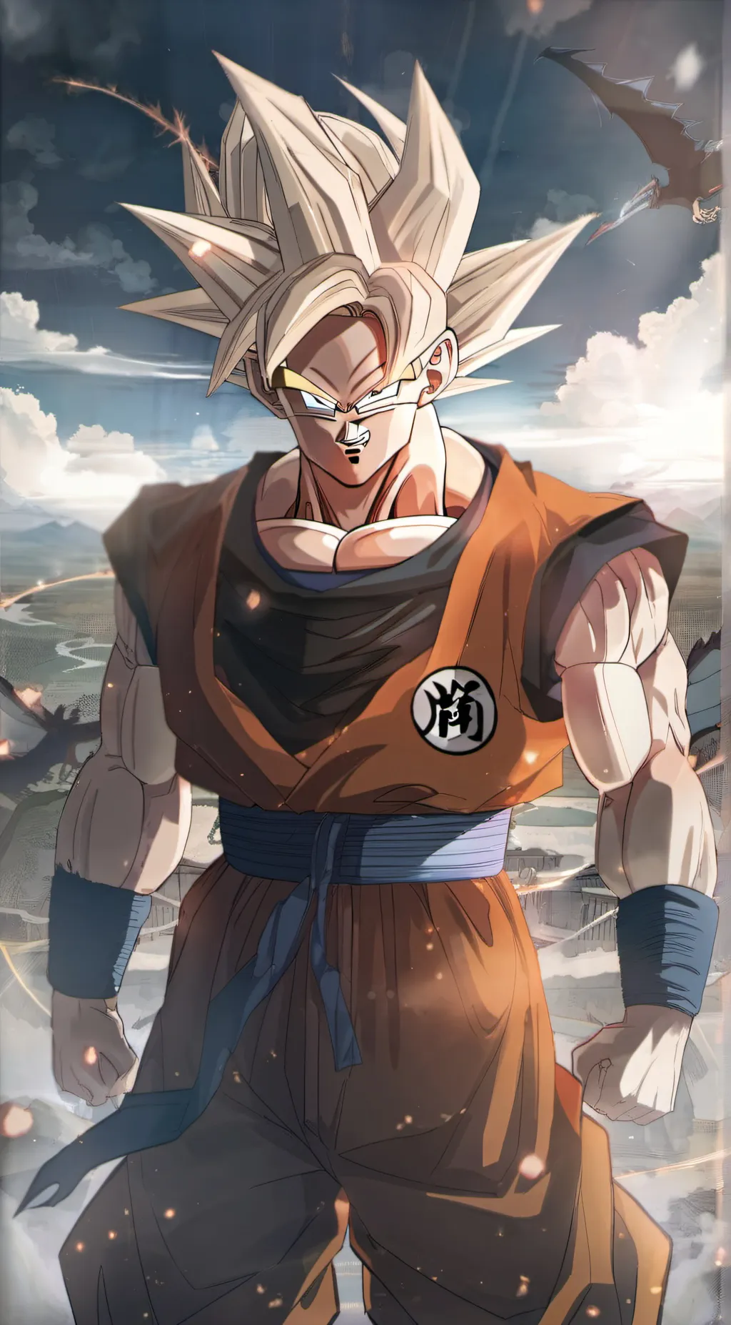 ai character: son goku/kakarot background