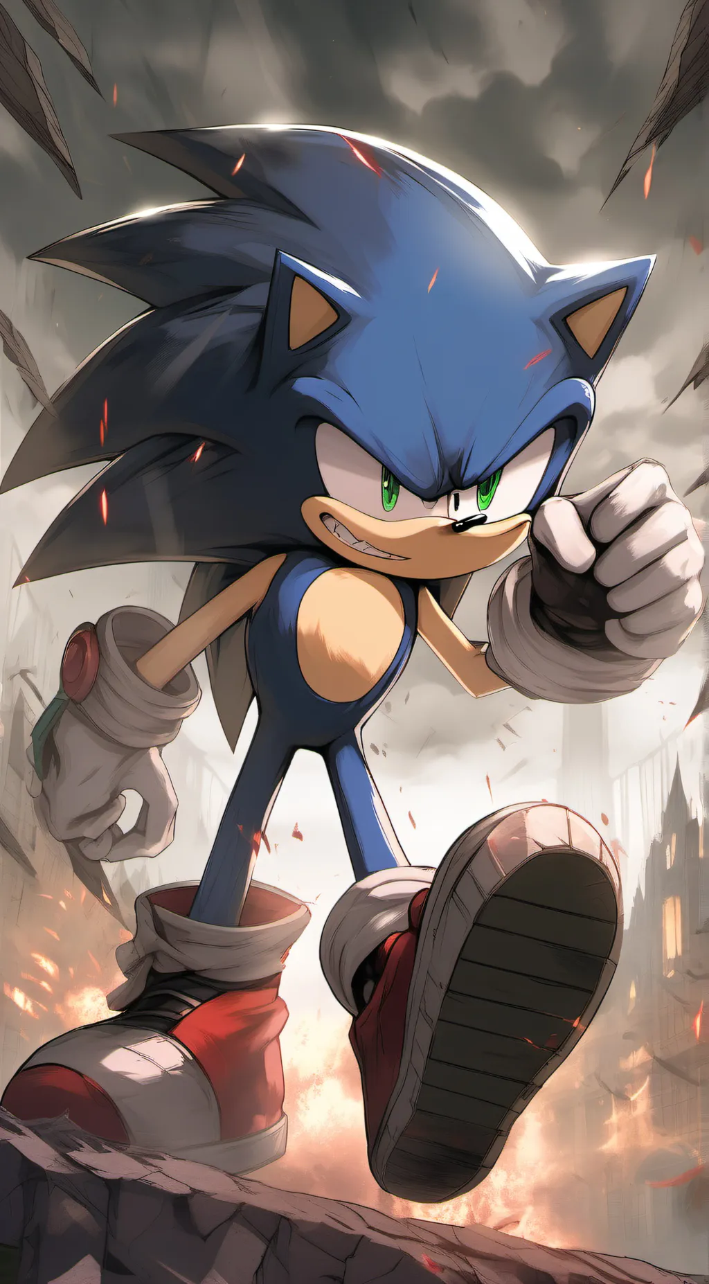 ai character: sonic.exe background