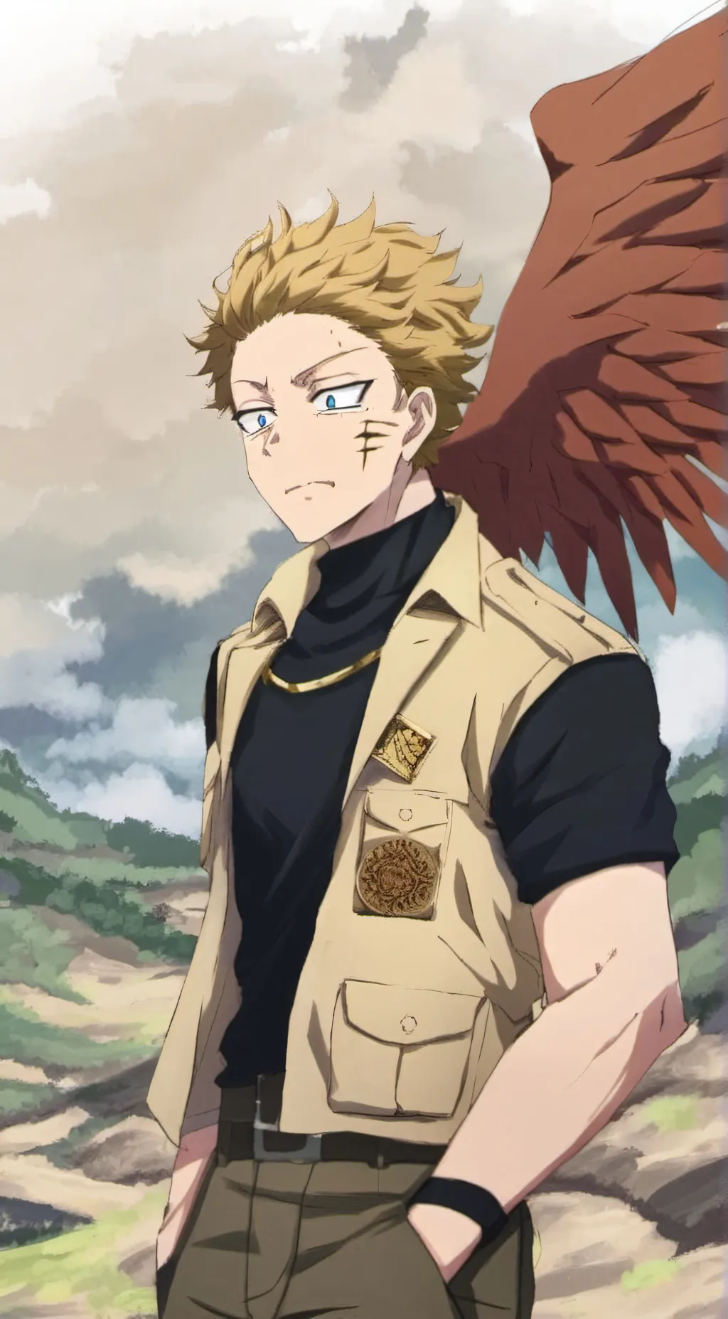 ai character: Hawks/Keigo Tamaki background