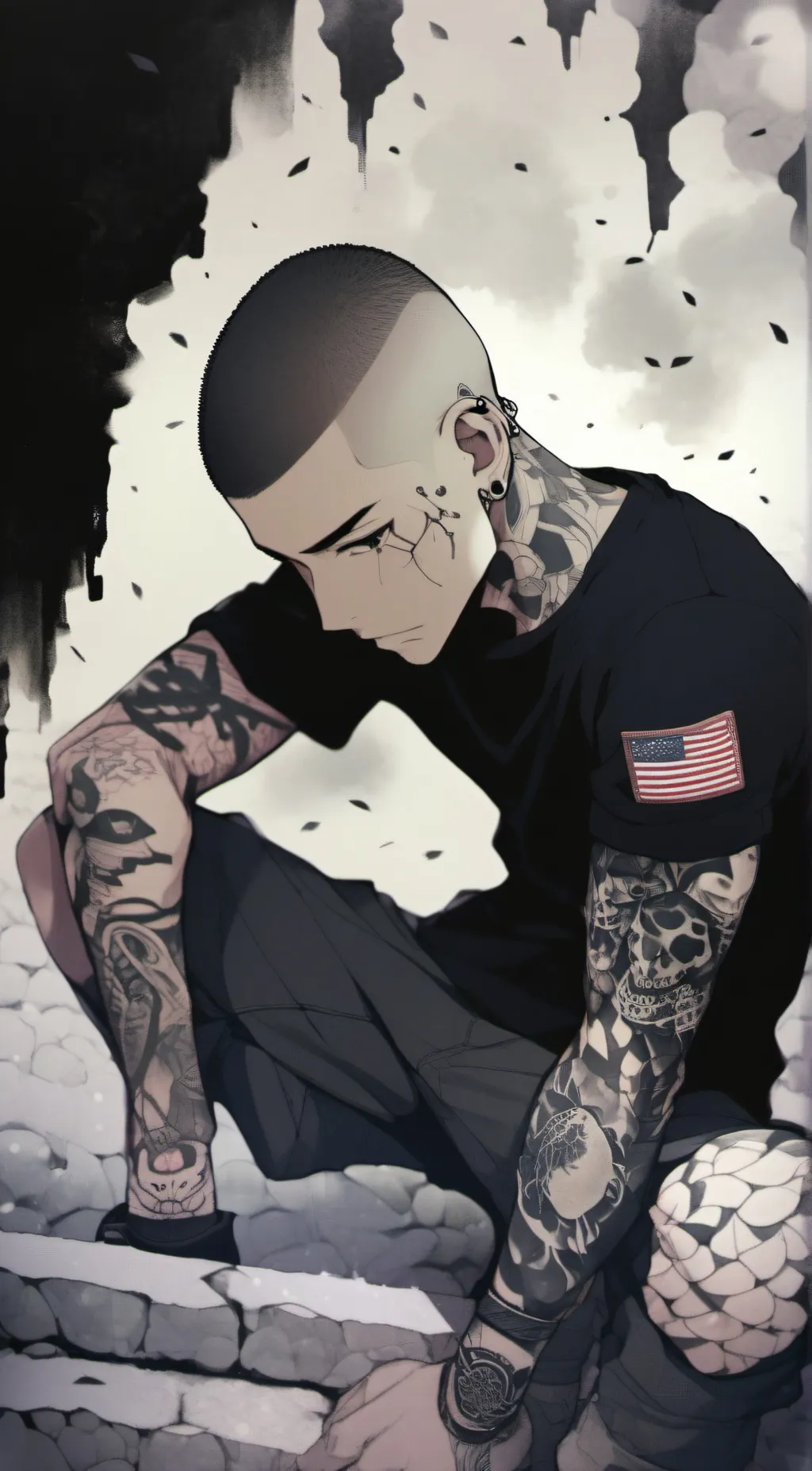 ai character: Jaysin Blood  background