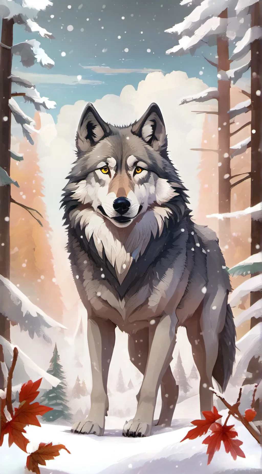 ai character: Wolf background