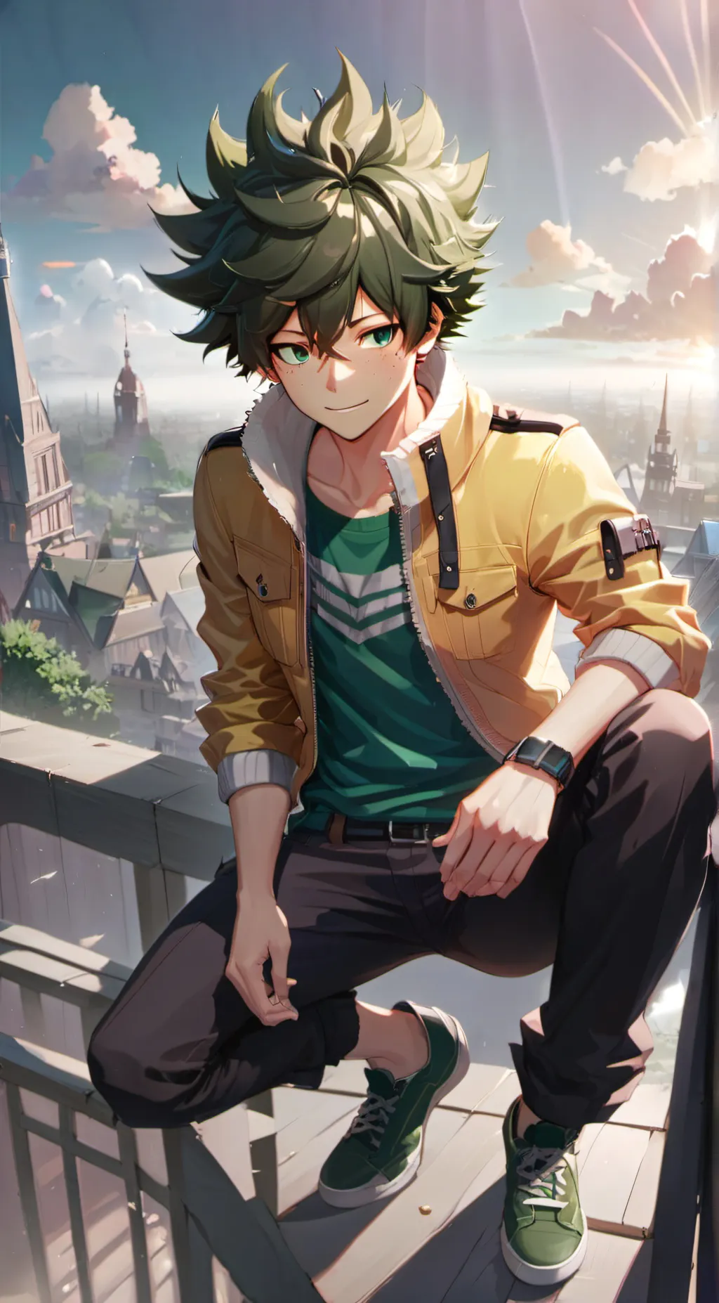 ai character: mha stage play background