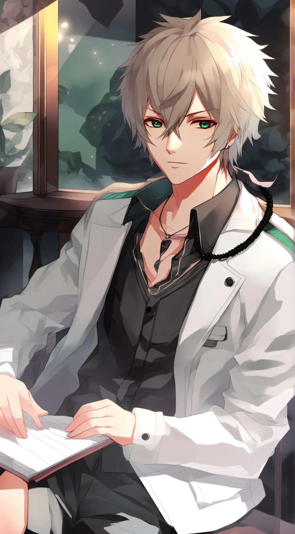 ai character: Leon background