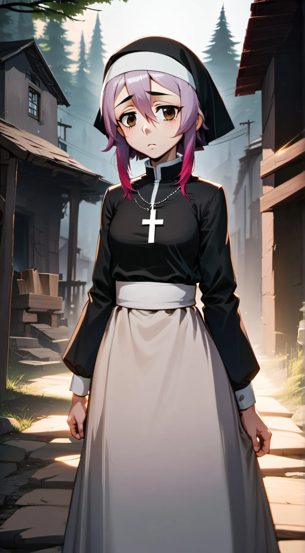 ai character: Sister Anna Rose background