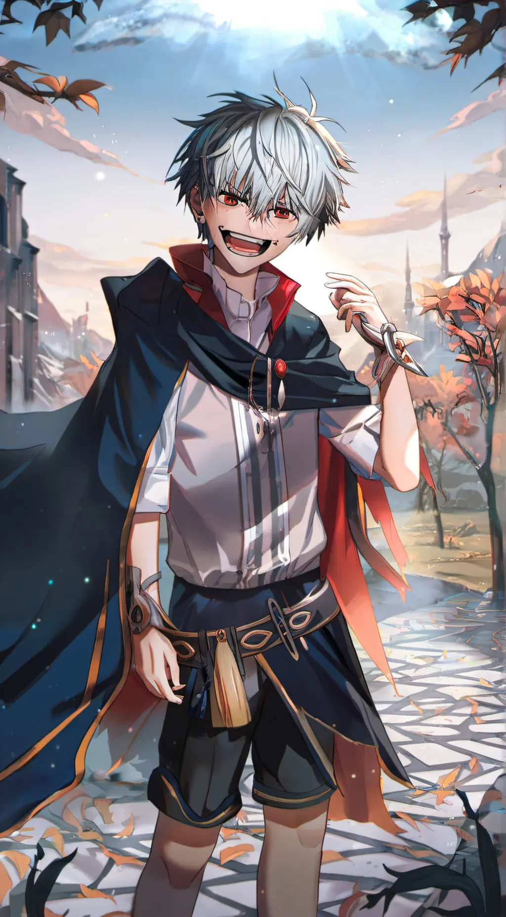 ai character: Slender  background