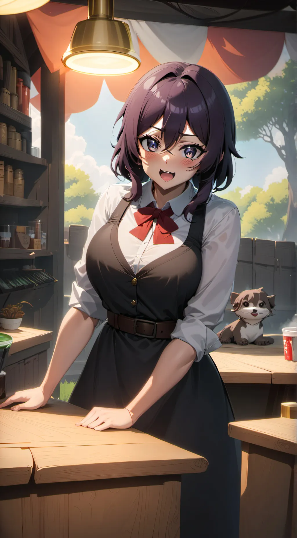 ai character: poop girl background