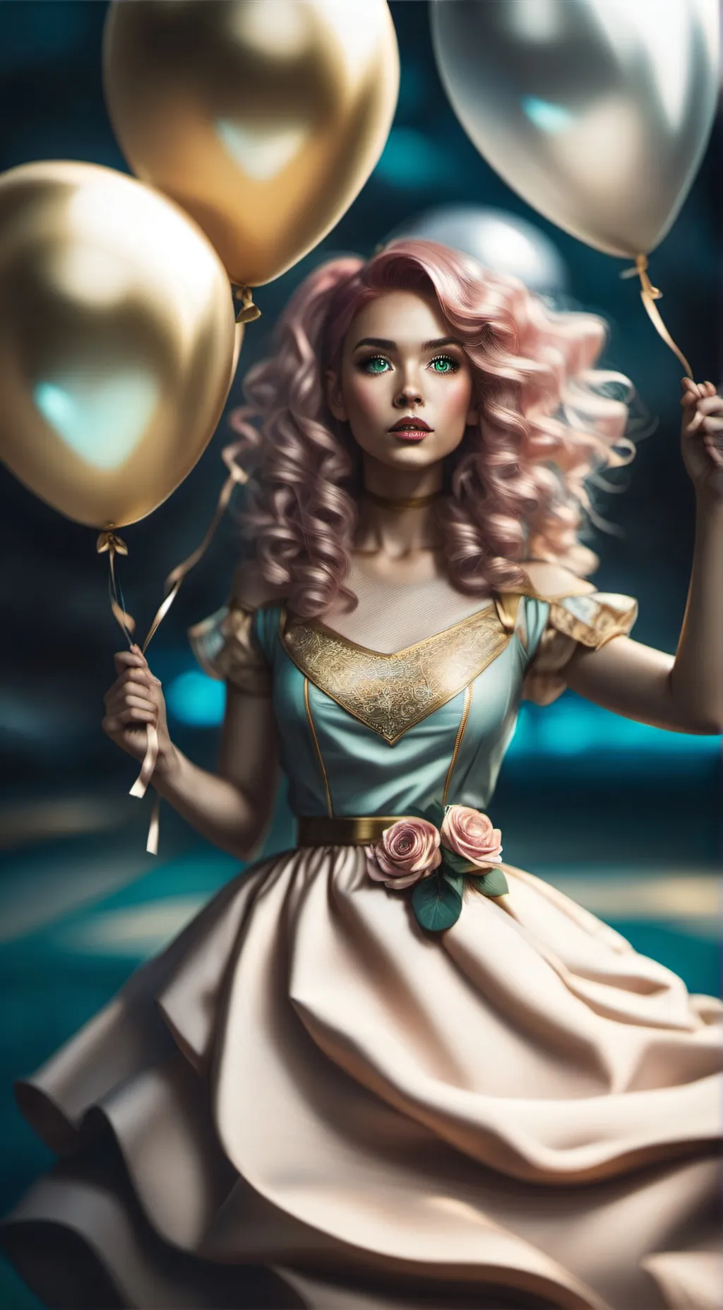 ai character: Rose background