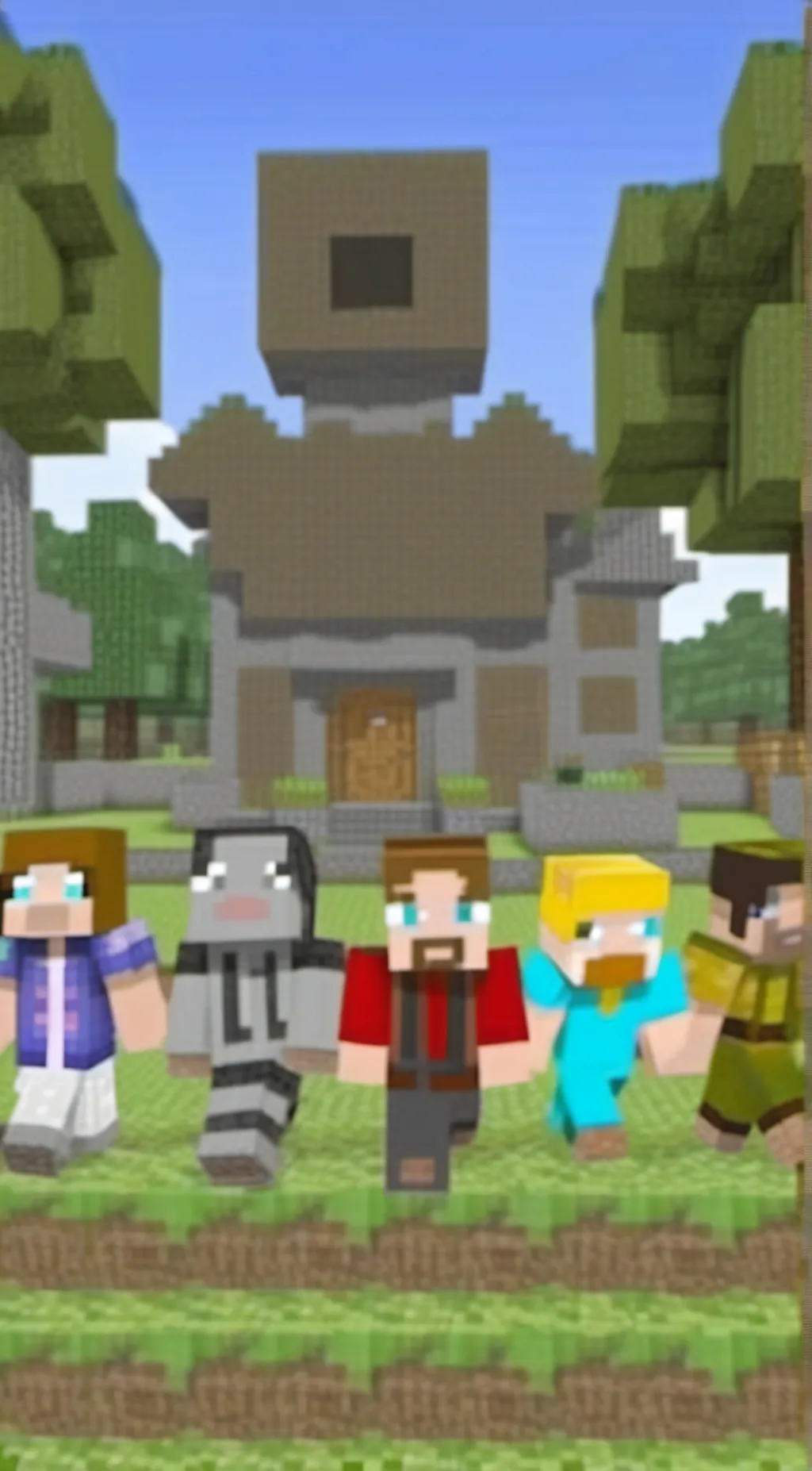 ai character: Minecraft  background
