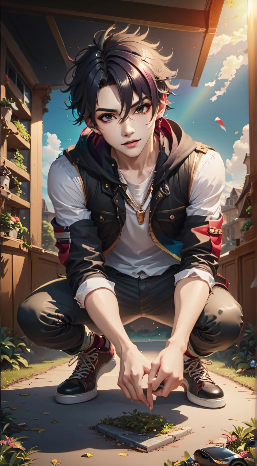 ai character: Max  background