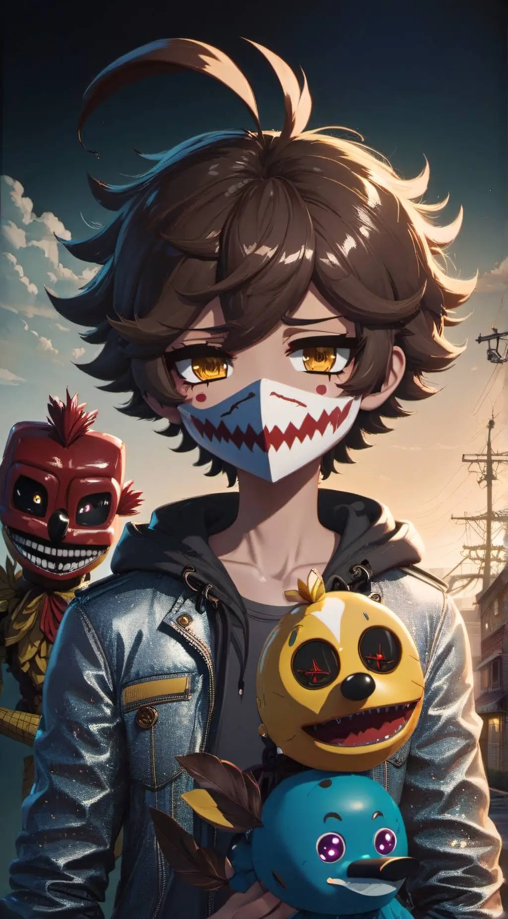 ai character: fnaf 4 tormenters background