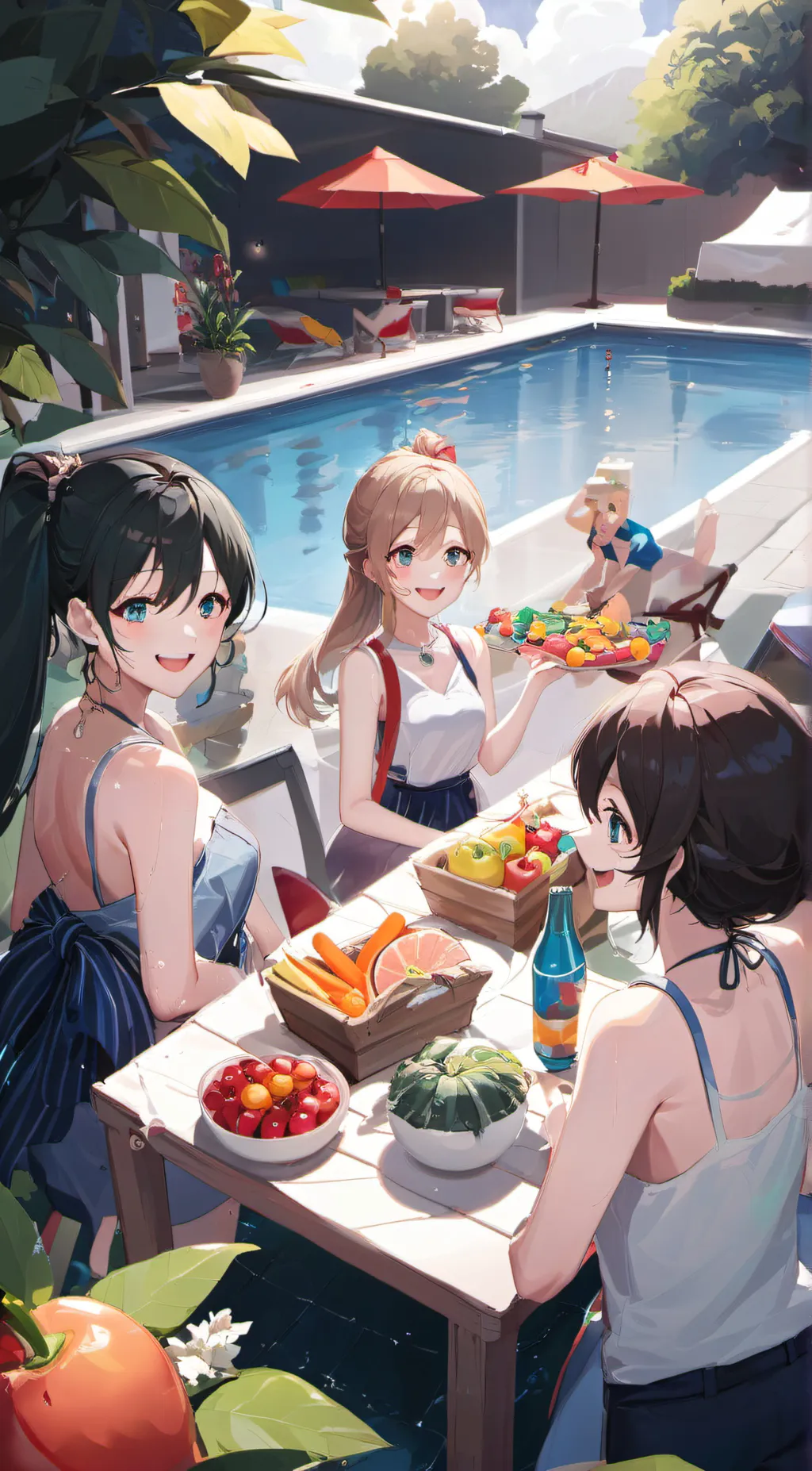 Talkie AI - Chat with mha pool party