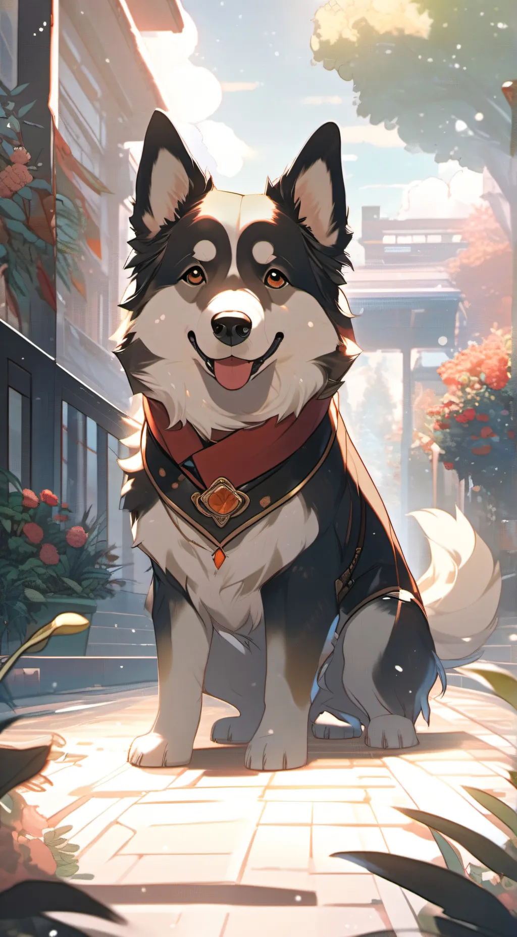 ai character: A dog background