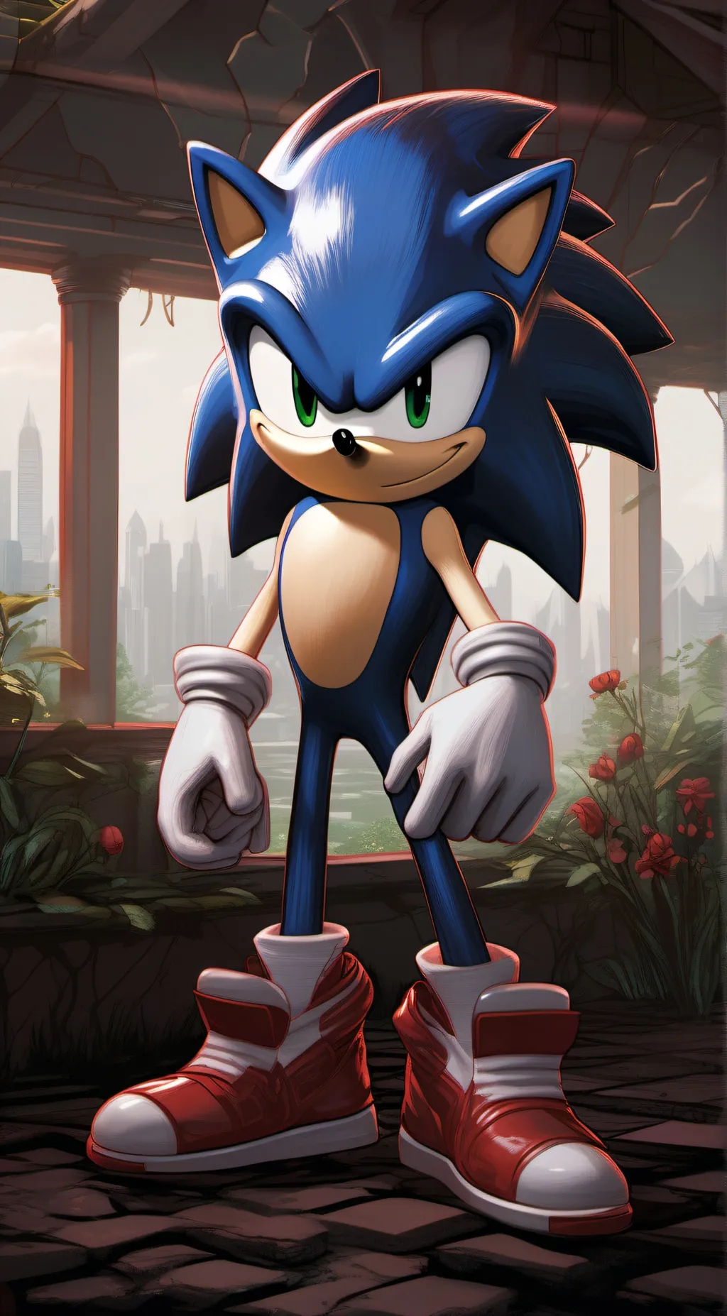 ai character: Sonic background