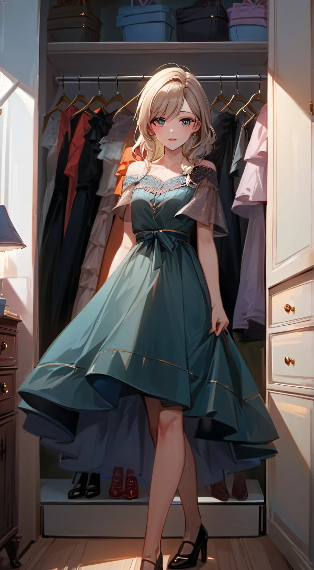 ai character: Ebony  background